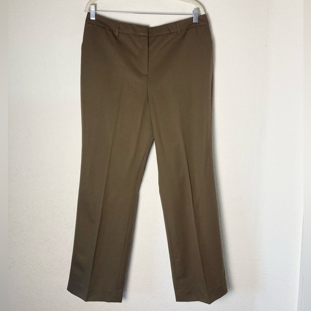 Pendleton Women's High Waisted Wide Leg Virgin Wool Pleated Trousers